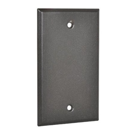 Hubbell Weatherproof Cover, 1 Gang, Bronze, Blank Cover Type 1BC-BR